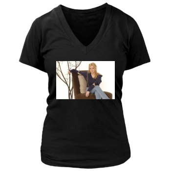 Hilary Duff Women's Deep V-Neck TShirt