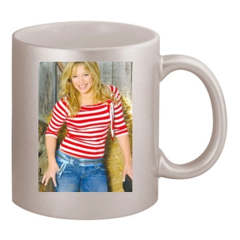 Hilary Duff 11oz Metallic Silver Mug