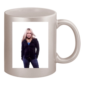 Hilary Duff 11oz Metallic Silver Mug