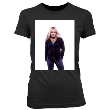 Hilary Duff Women's Junior Cut Crewneck T-Shirt