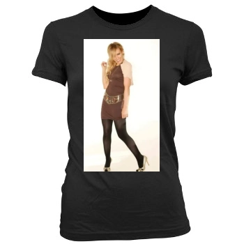 Hilary Duff Women's Junior Cut Crewneck T-Shirt