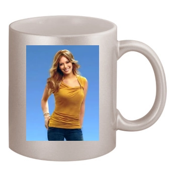 Hilary Duff 11oz Metallic Silver Mug