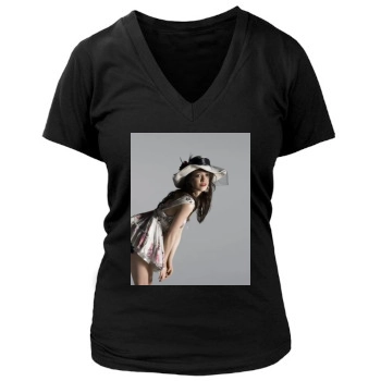 Hilary Duff Women's Deep V-Neck TShirt