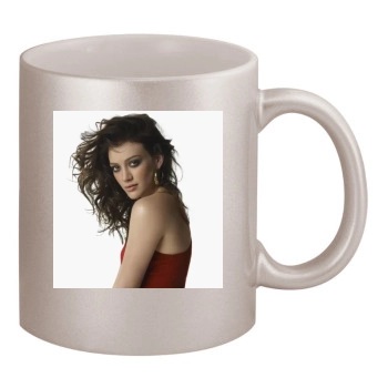 Hilary Duff 11oz Metallic Silver Mug