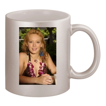 Hilary Duff 11oz Metallic Silver Mug