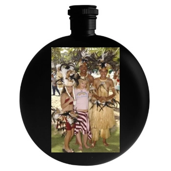 Hilary Duff Round Flask