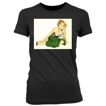 Hilary Duff Women's Junior Cut Crewneck T-Shirt