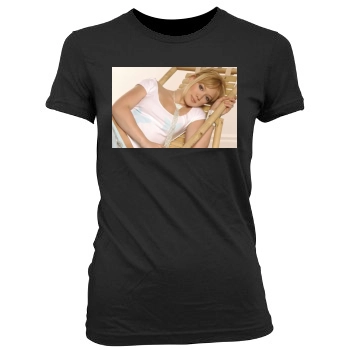 Hilary Duff Women's Junior Cut Crewneck T-Shirt