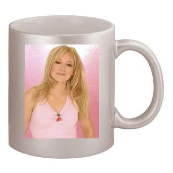 Hilary Duff 11oz Metallic Silver Mug