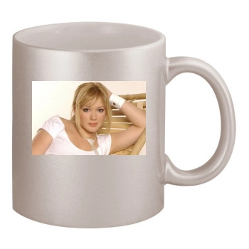 Hilary Duff 11oz Metallic Silver Mug