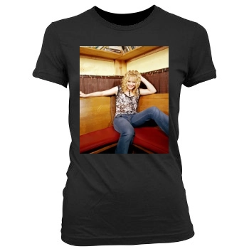 Hilary Duff Women's Junior Cut Crewneck T-Shirt