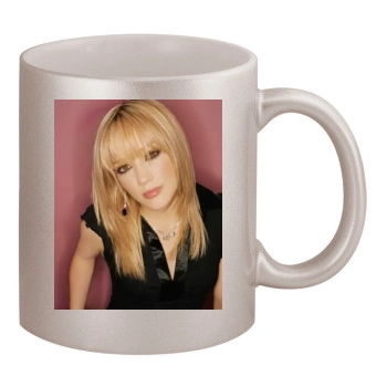 Hilary Duff 11oz Metallic Silver Mug