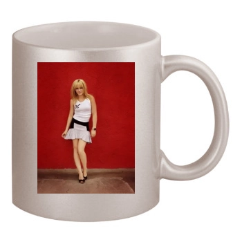 Hilary Duff 11oz Metallic Silver Mug