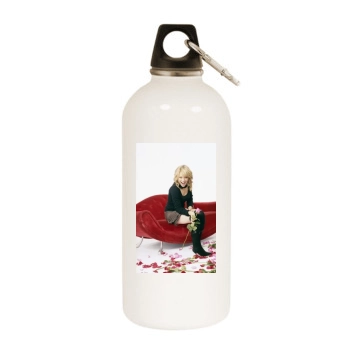 Hilary Duff White Water Bottle With Carabiner