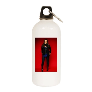 Hilary Duff White Water Bottle With Carabiner