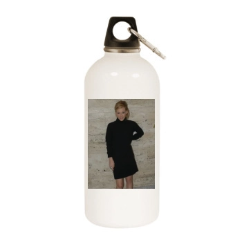 Hilary Duff White Water Bottle With Carabiner