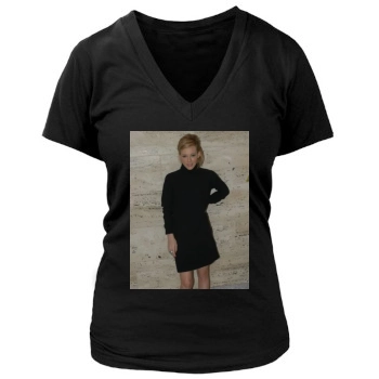 Hilary Duff Women's Deep V-Neck TShirt