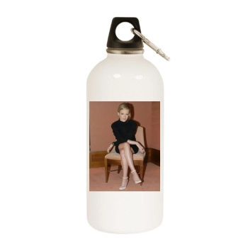 Hilary Duff White Water Bottle With Carabiner