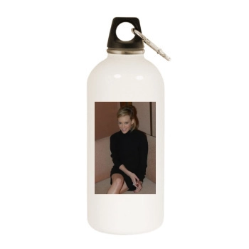 Hilary Duff White Water Bottle With Carabiner