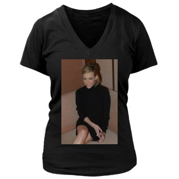 Hilary Duff Women's Deep V-Neck TShirt