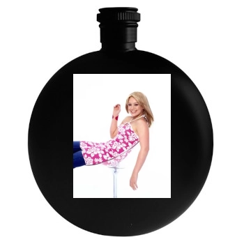 Hilary Duff Round Flask