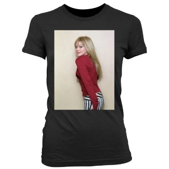 Hilary Duff Women's Junior Cut Crewneck T-Shirt