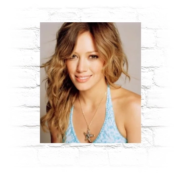 Hilary Duff Metal Wall Art