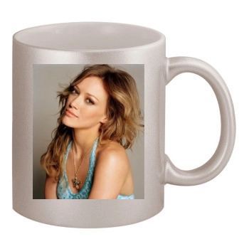 Hilary Duff 11oz Metallic Silver Mug