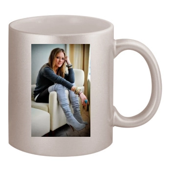 Hilary Duff 11oz Metallic Silver Mug