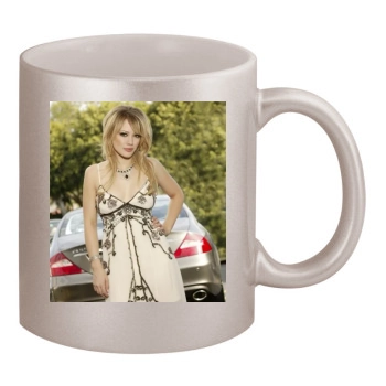 Hilary Duff 11oz Metallic Silver Mug