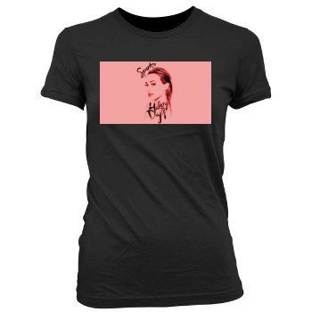 Hilary Duff Women's Junior Cut Crewneck T-Shirt