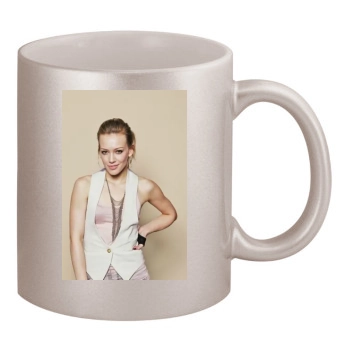 Hilary Duff 11oz Metallic Silver Mug