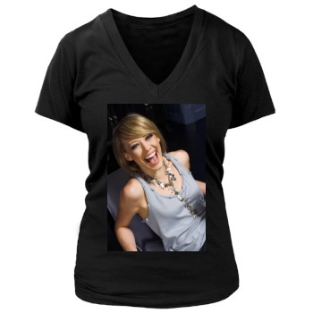 Hilary Duff Women's Deep V-Neck TShirt