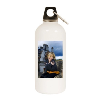 Hilary Duff White Water Bottle With Carabiner