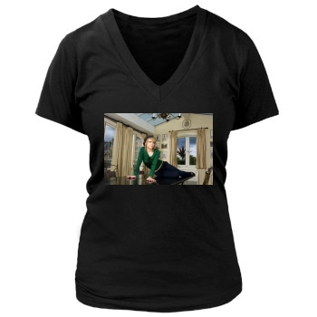 Hilary Duff Women's Deep V-Neck TShirt