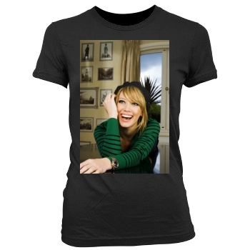 Hilary Duff Women's Junior Cut Crewneck T-Shirt