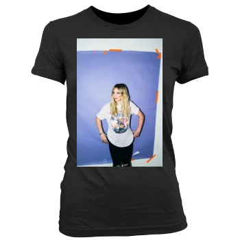 Hilary Duff Women's Junior Cut Crewneck T-Shirt