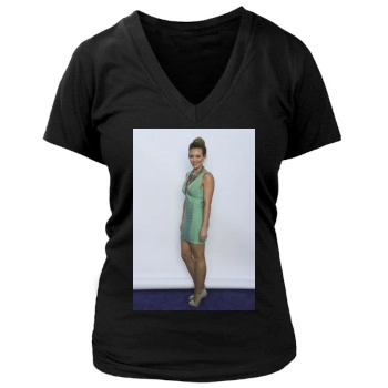 Hilary Duff Women's Deep V-Neck TShirt