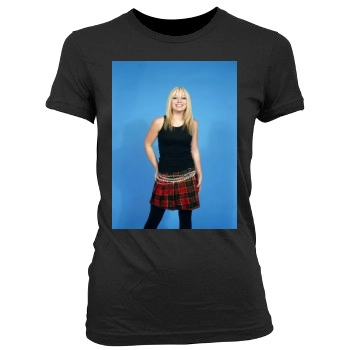 Hilary Duff Women's Junior Cut Crewneck T-Shirt