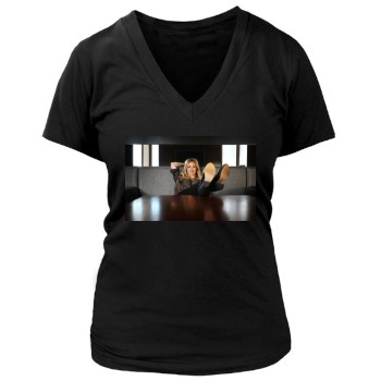 Hilary Duff Women's Deep V-Neck TShirt