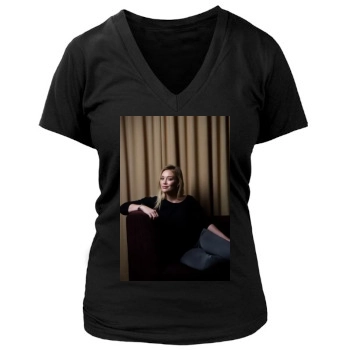 Hilary Duff Women's Deep V-Neck TShirt