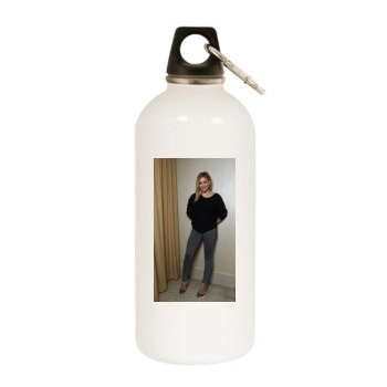 Hilary Duff White Water Bottle With Carabiner