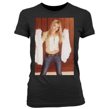 Hilary Duff Women's Junior Cut Crewneck T-Shirt