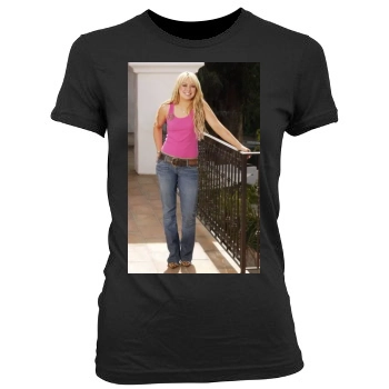 Hilary Duff Women's Junior Cut Crewneck T-Shirt