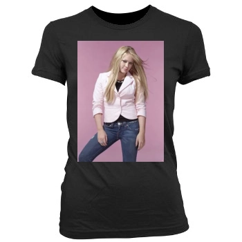 Hilary Duff Women's Junior Cut Crewneck T-Shirt