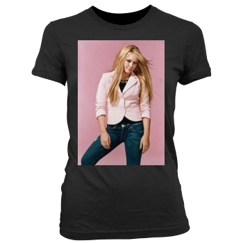 Hilary Duff Women's Junior Cut Crewneck T-Shirt