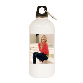 Hilary Duff White Water Bottle With Carabiner