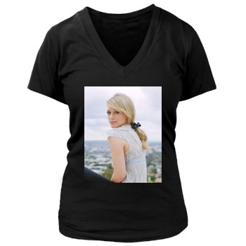 Hilary Duff Women's Deep V-Neck TShirt