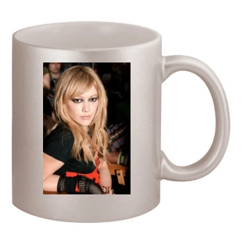 Hilary Duff 11oz Metallic Silver Mug