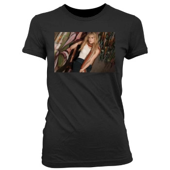 Hilary Duff Women's Junior Cut Crewneck T-Shirt